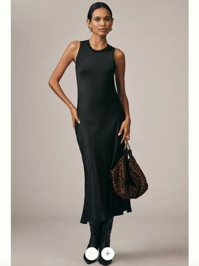 knee length dresses for ladies Paulina Oblique Shoulder Sleeveless Folds RosePink Midi Dress main image 0